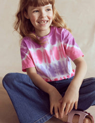 Tie Dye Logo Top-Pink Tie Dye / Boden Online