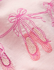 Puff Sleeve Superstitch Top-French Pink Ballet Shoes / Boden