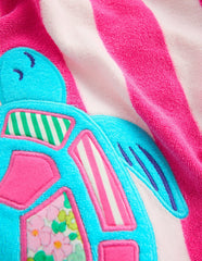 Fun Romie Towelling Zip-Up-Sorbet Pink Turtles / Boden Discount