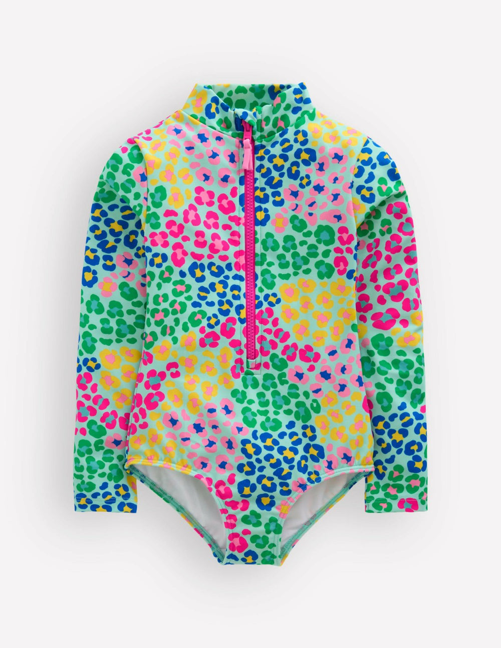 Long-sleeved Swimsuit-Multi Leopard / Boden us
