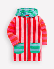Romie Towelling Zip Throw-On-Multi Stripe / Boden Sale