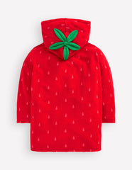 Fun Romie Towelling Zip-Up-Strawberry Tart Red / Boden