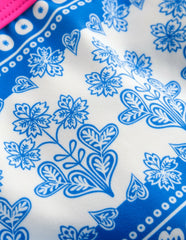 Patterned Bikini Bottoms-Azure Blue Woodblock / Boden On sale