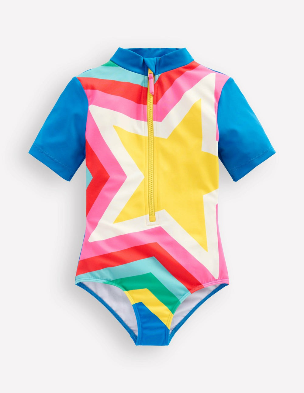 Short-sleeved Swimsuit-Multi Star / Boden Online