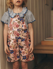 Short Overalls-Pink Floral Bloom / Boden On sale