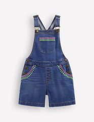 Short Overalls-Mid Vintage Embroidered / Boden Sale
