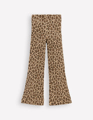 Ribbed Flared Leggings-Leopard / Boden us