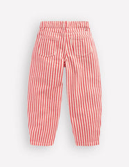 Barrel Leg Jeans-Poppy Red Tram Stripe / Boden On sale