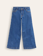 Wide Leg Jeans-Mid Vintage Denim / Boden