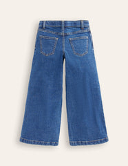 Wide Leg Jeans-Mid Vintage Denim / Boden