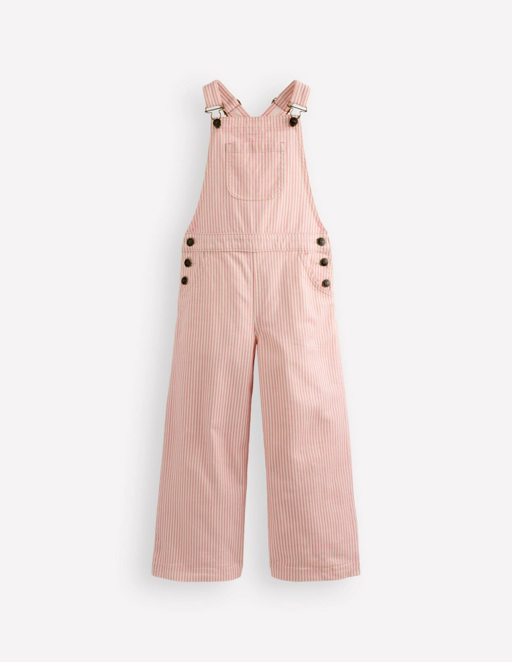 Wide Leg Overalls-Pink Ticking Stripe / Boden us