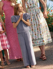 Occasion Pants-Chambray Broderie / Boden Outlet