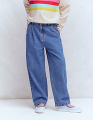Pleat Jeans-Mid Vintage Denim / Boden Discount