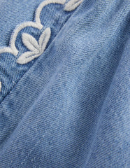 Pull-on Woven Shorts-Chambray / Boden us