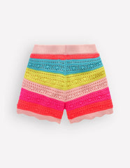 Knitted Shorts-Neon Multi Stripe / Boden Online