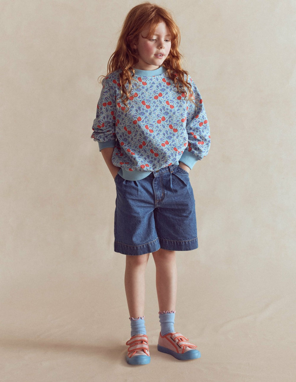 Long Denim Shorts-Mid Vintage Denim / Boden us