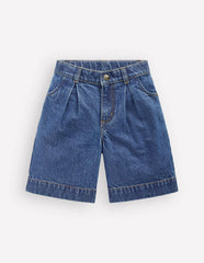 Long Denim Shorts-Mid Vintage Denim / Boden us