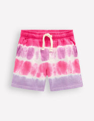 Printed Jersey Shorts-Pink Tie Dye / Boden Discount