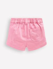 Patch Pocket Shorts-Pink Embroidered Denim / Boden On sale