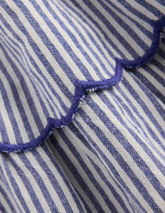 Trim Detail Skirt-Blue and Ivory Stripe / Boden