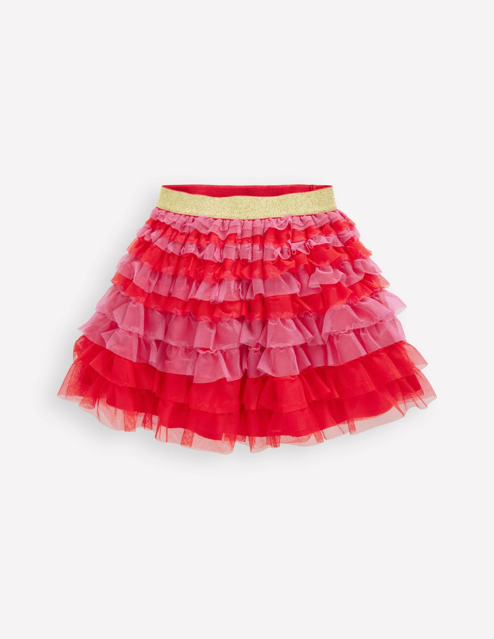 Tiered Tulle Skirt-Raspberry Pink / Boden Online