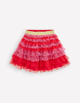 Tiered Tulle Skirt-Raspberry Pink / Boden Online