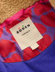 Cosy Longline Coat-Purple Heart Print / Boden us