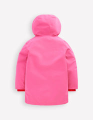 Novelty Waterproof Jacket-Sorbet Pink Monster / Boden