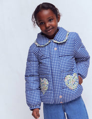 Padded Gingham Jacket-Gingham Floral Mix / Boden Sale