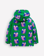 Sherpa Lined Anorak-Rich Emerald Geo Owls / Boden Discount