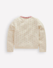Everyday Scalloped Cardigan-Soft Ivory / Boden Discount
