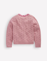 Everyday Scalloped Cardigan-Vintage Pink / Boden On sale