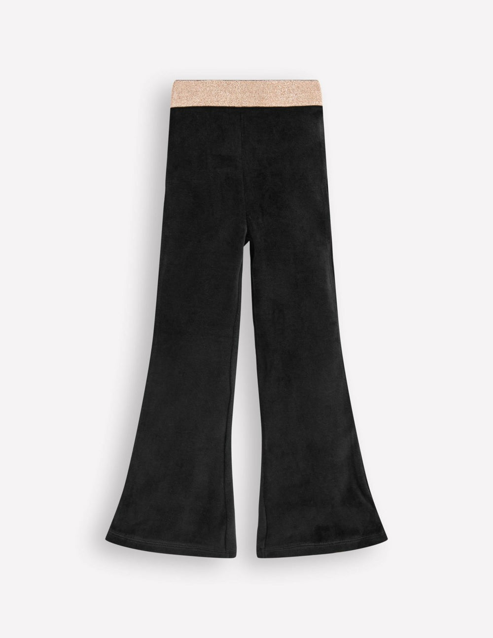 Velvet Flared Leggings-Black / Boden Outlet
