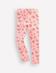 Ribbed Leggings-Chalk Pink Daisy / Boden Sale