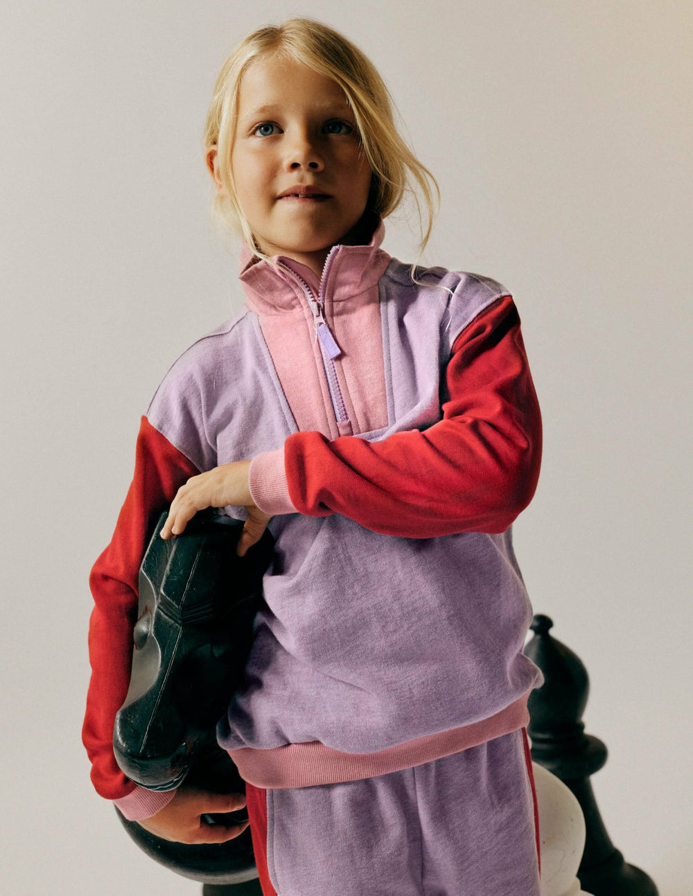 Half-zip Sweatshirt-Purple/Red / Boden On sale