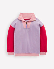 Half-zip Sweatshirt-Purple/Red / Boden On sale