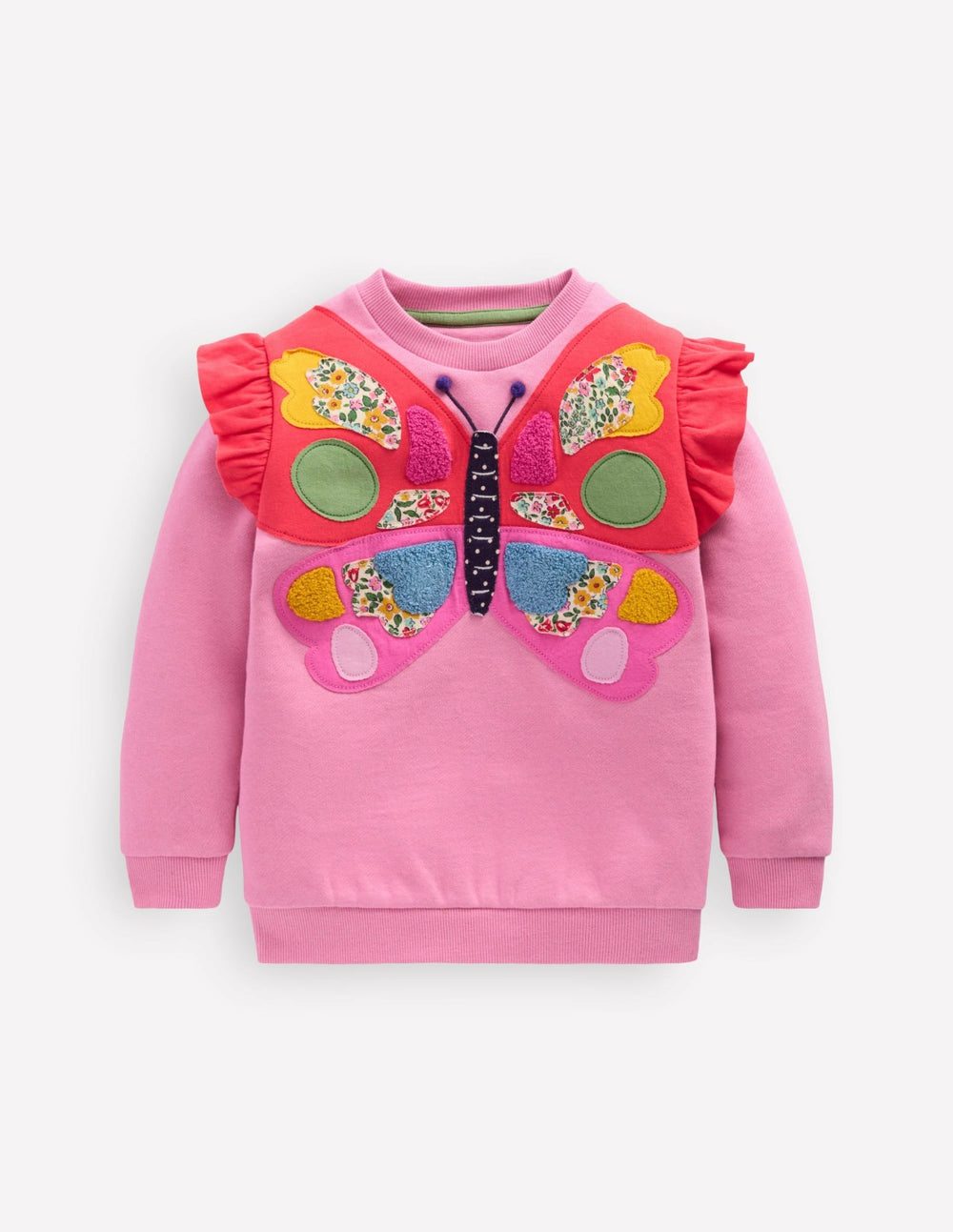 Applique Sweatshirt-Formica Pink Butterfly / Boden