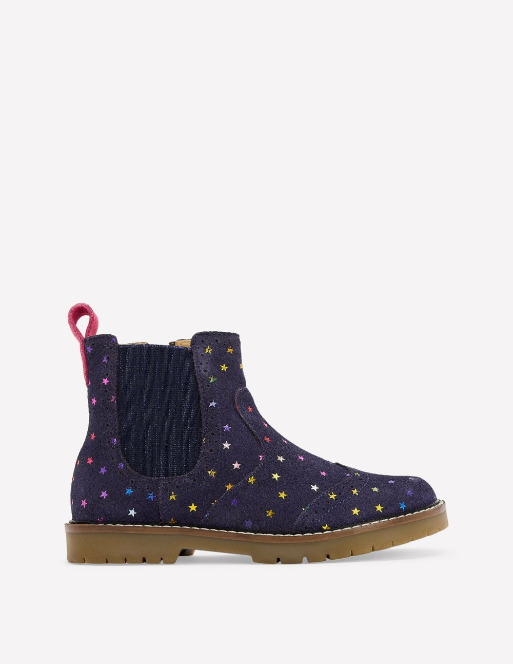 Leather Chelsea Boots-College Navy Metallic stars / Boden Sale