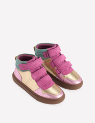 Metallic High Tops-Gold and Pink Metallic / Boden Outlet
