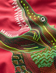 Superstitch T-Shirt-Red Crocodile / Boden On sale
