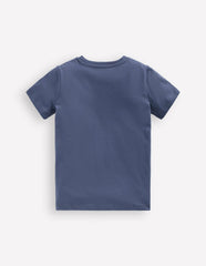 Glow-In-The-Dark T-shirt-Robot Blue Lizards / Boden Sale
