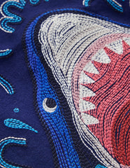 Glow Superstitch T-shirt-College Navy Shark / Boden Discount