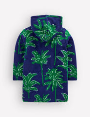 Towelling Zip-Up Throw-On-Starboard Blue Palm Trees / Boden Sale