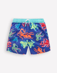 Swim Shorts-Sapphire Blue Octopus / Boden Outlet