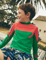 Sun Safe Fun Rash Vest-Shady Green Chameleon / Boden Discount