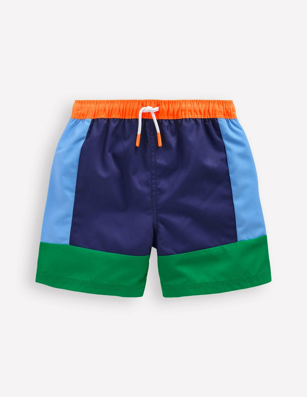 Swim Shorts-Blue and green colourblock / Boden On sale