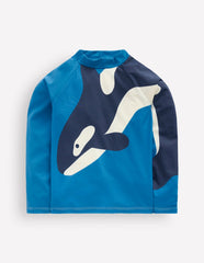 Sun Safe Fun Rash Vest-Swimming Whale / Boden Outlet