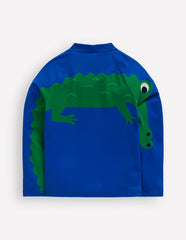 Sun Safe Fun Rash Vest-Blue Croc / Boden Sale