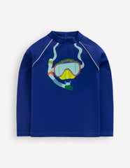 Sun Safe Fun Rash Vest-Sapphire Blue Snorkelling / Boden On sale