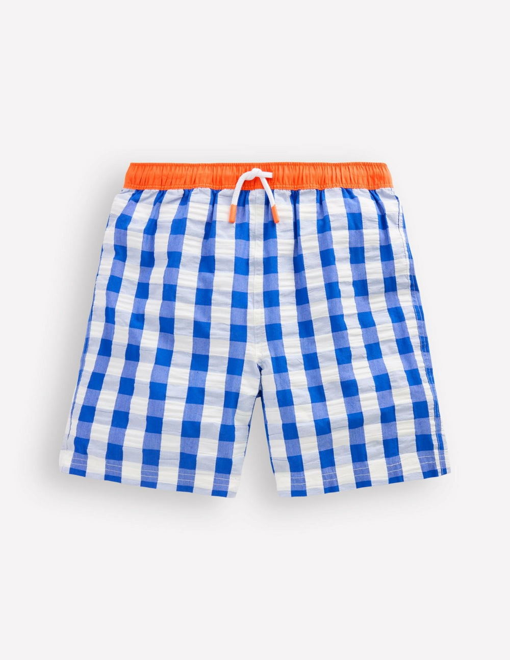 Swim Shorts-Blue Gingham / Boden Outlet